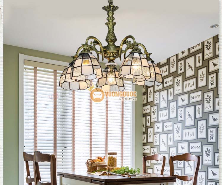 Đèn chùm trang trí Tiffany Yb207-4